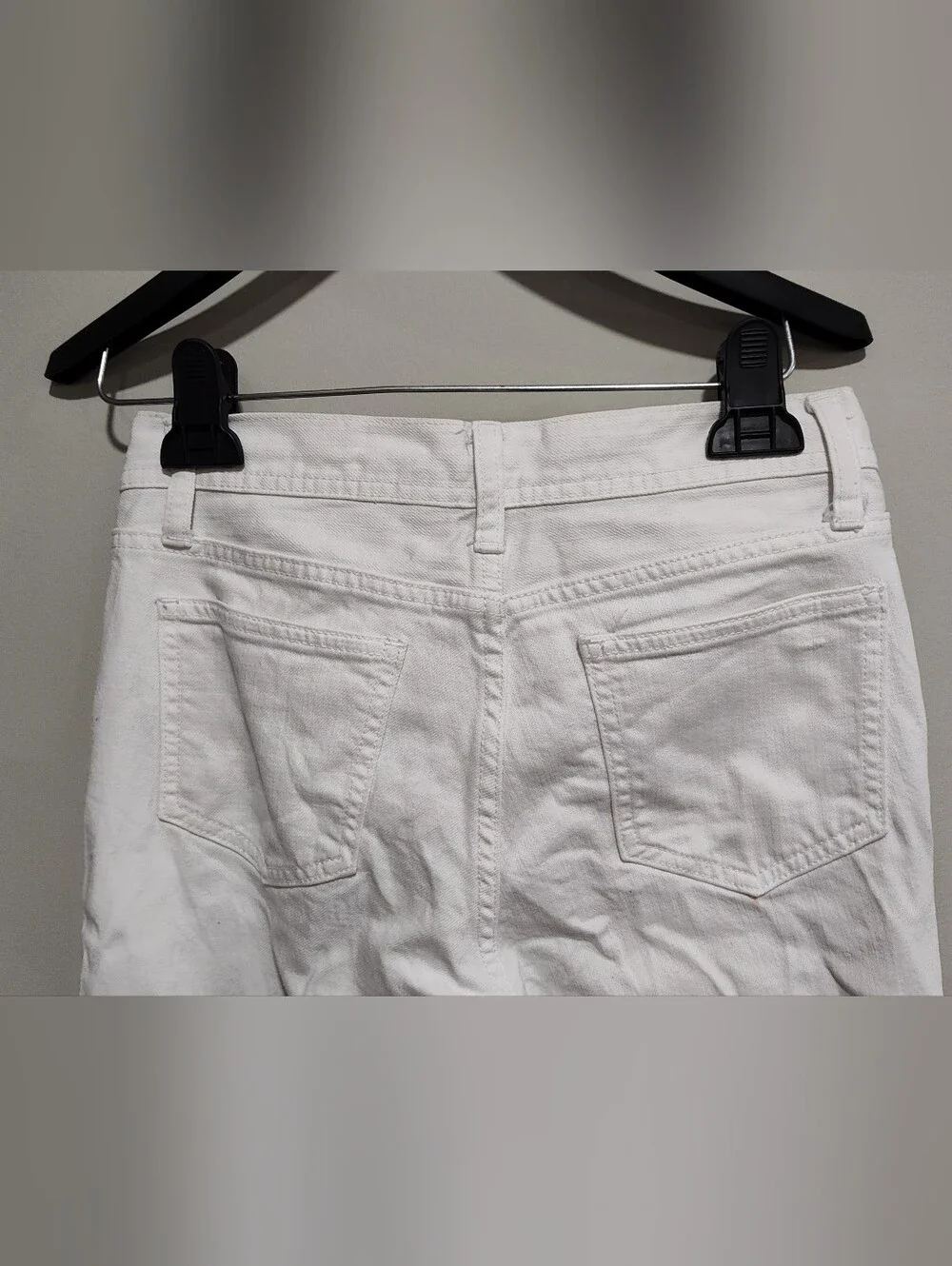 TORY BURCH WOMEN'S CLASSIC TORY JEANS WHITE, SIZE 26, 99% Cotton